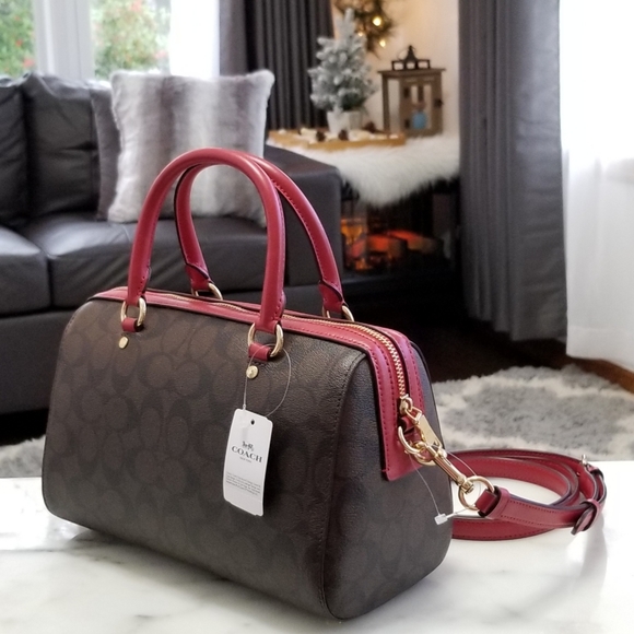 🔥LAST ONE🔥 NEW! Coach Rowan Satchel in Signature - Picture 4 of 6